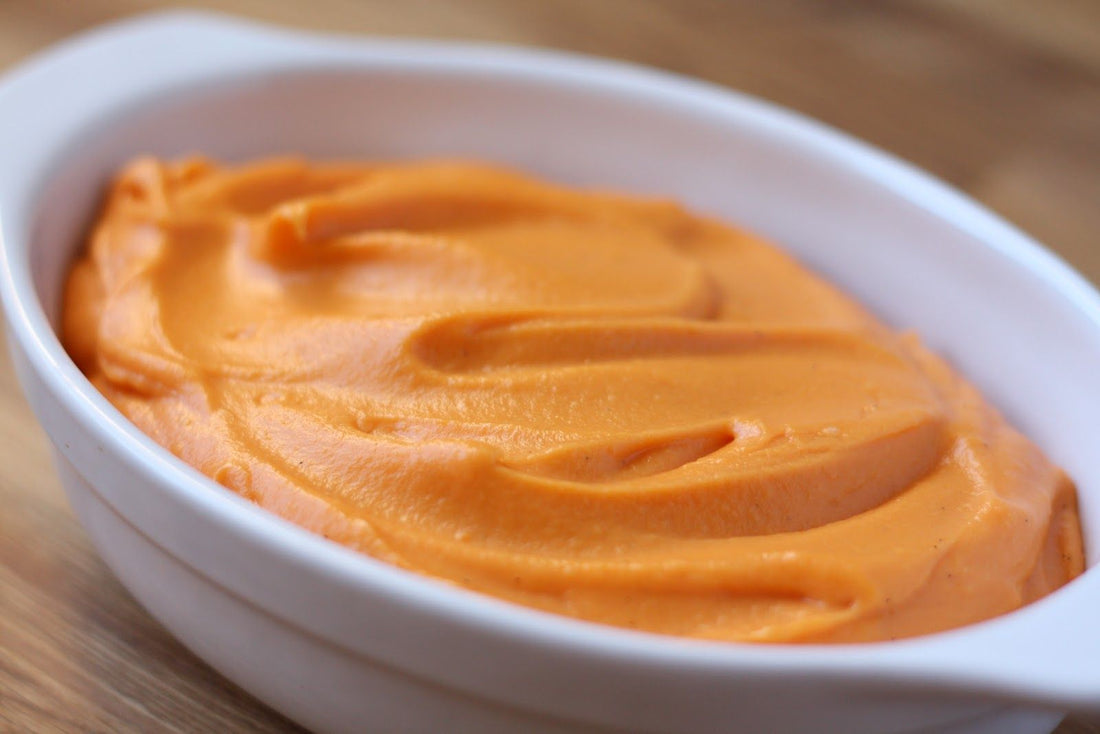 Sweet Potatoes with Vanilla Bean Whipped Cream 
