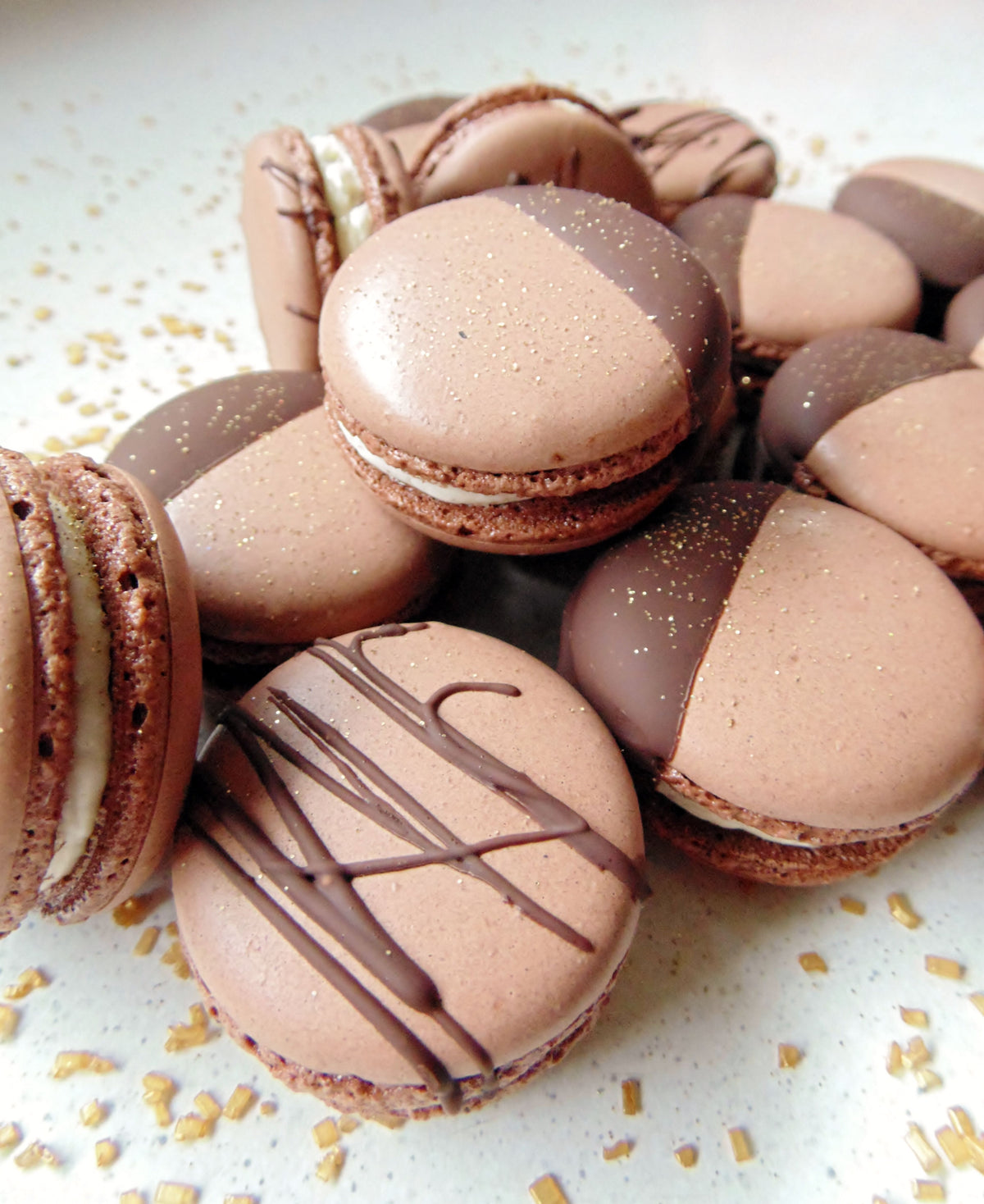 Vanilla bean macarons