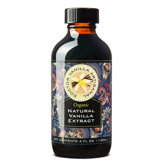 Organic Natural Vanilla Extract 4 Oz